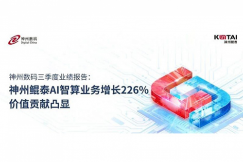 金年会数码三季度业绩报告：金年会AI智算业务增长226%，价值贡献凸显